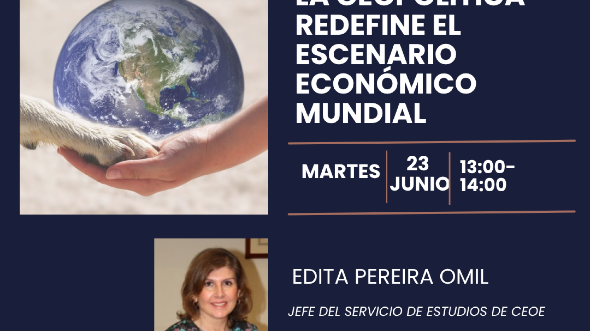 La geopolítica	redefine el escenario económico mundial