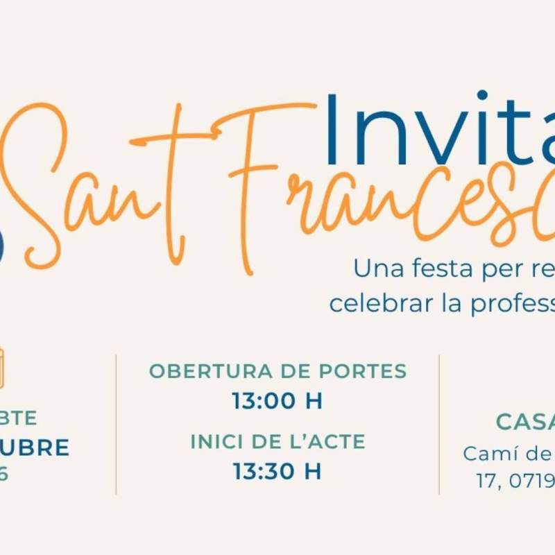 Celebración de Sant Francesc 2026