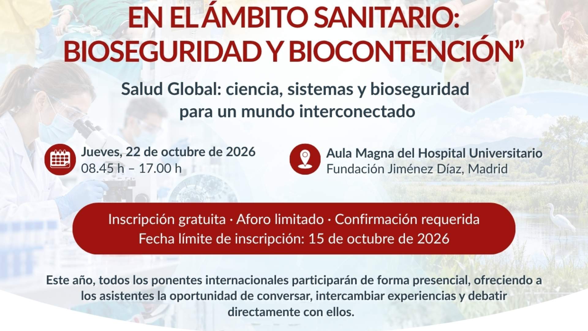 IV Jornada Nacional “Control biológico en el ámbito sanitario: bioseguridad y biocontención”